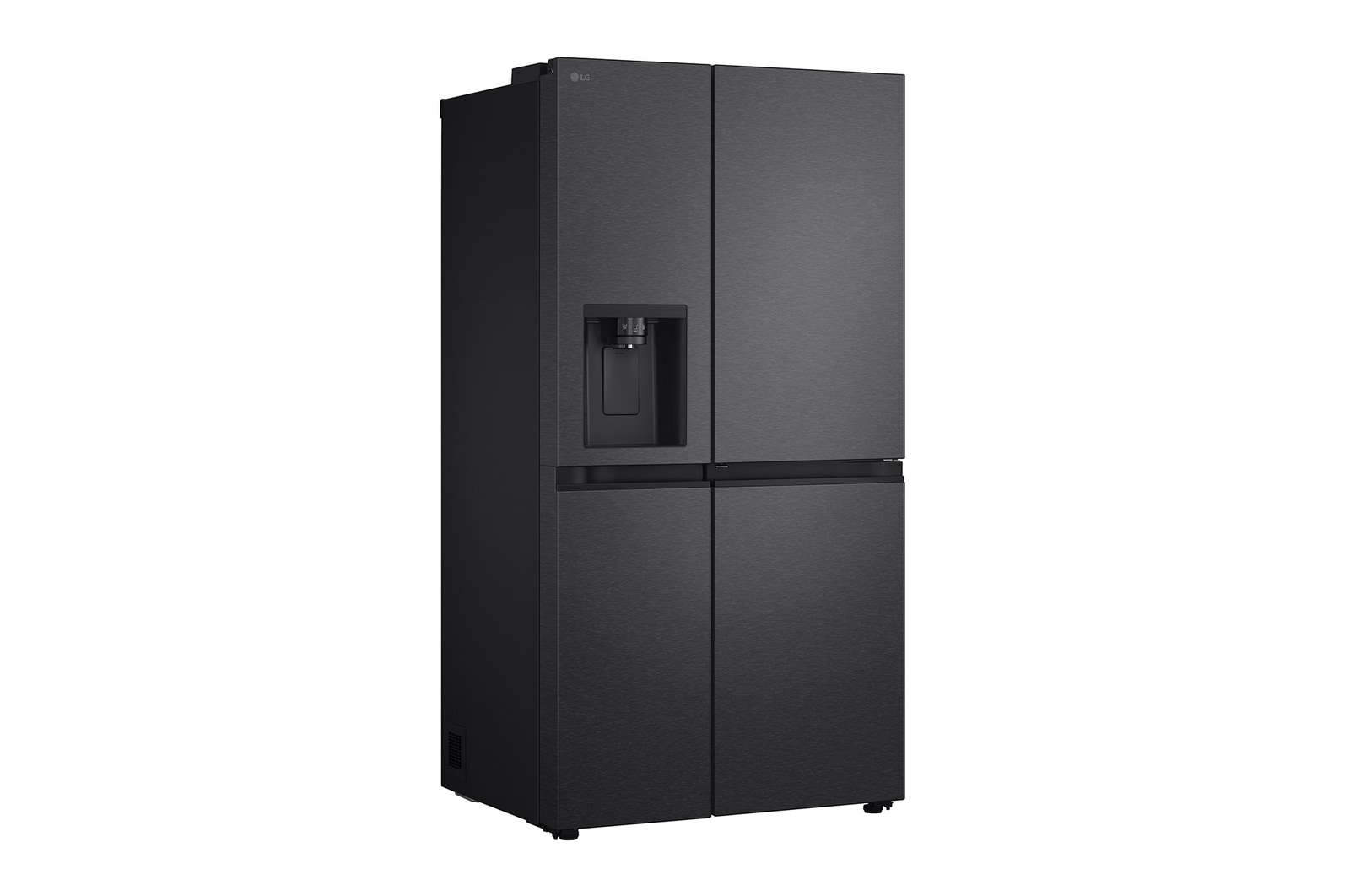 LG Side-by-Side mit Eis-, Crushed Ice- und Wasserspender | 638 Liter Kapazität | Festwasseranschluss | Essence Matte Black | GSJC40EPPE, GSJC40EPPE