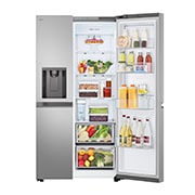LG Side-by-Side Kühlschrank (E, 641L, 179cm hoch) mit Eis-, Crushed Ice- und Wasserspender & internem Wassertank | GSJC41PYPE, GSJC41PYPE