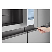LG Side-by-Side Kühlschrank (E, 641L, 179cm hoch) mit Eis-, Crushed Ice- und Wasserspender & internem Wassertank | GSJC41PYPE, GSJC41PYPE