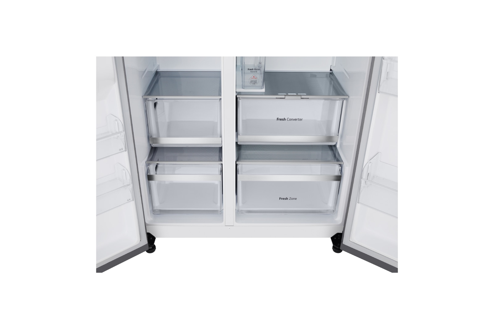 LG Side-by-Side Kühlschrank (EEK B, 623L, 179 cm hoch) mit Eis-, Crushed Ice- und Wasserspender & internem Wassertank | GSLE91MBAB, GSLE91MBAB