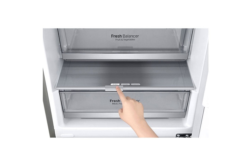 LG Kühl-Gefrierkombination | 384 Liter Nutzinhalt | Energieeffizienzklasse A | Premium Edelstahl | 203 cm | Inverter Linear Compressor® | GBB92STBAP, GBB92STBAP, GBB92STBAP