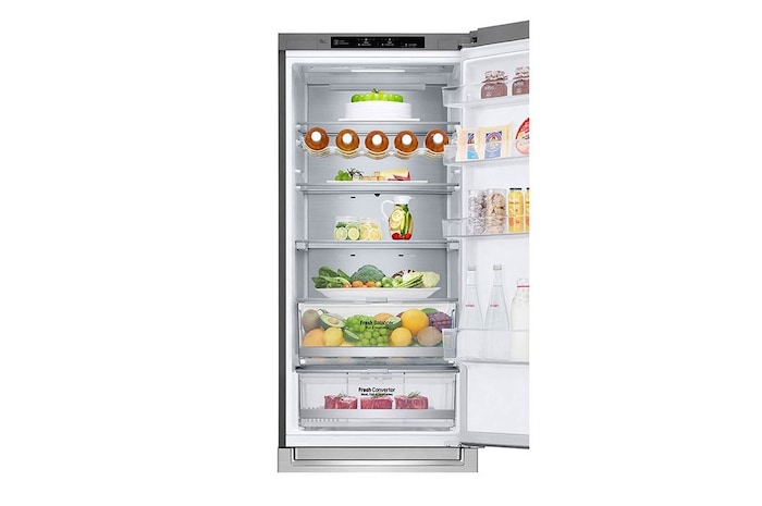 LG Kühl-Gefrierkombination | 384 Liter Nutzinhalt | Energieeffizienzklasse A | Premium Edelstahl | 203 cm | Inverter Linear Compressor® | GBB92STBAP, GBB92STBAP, GBB92STBAP