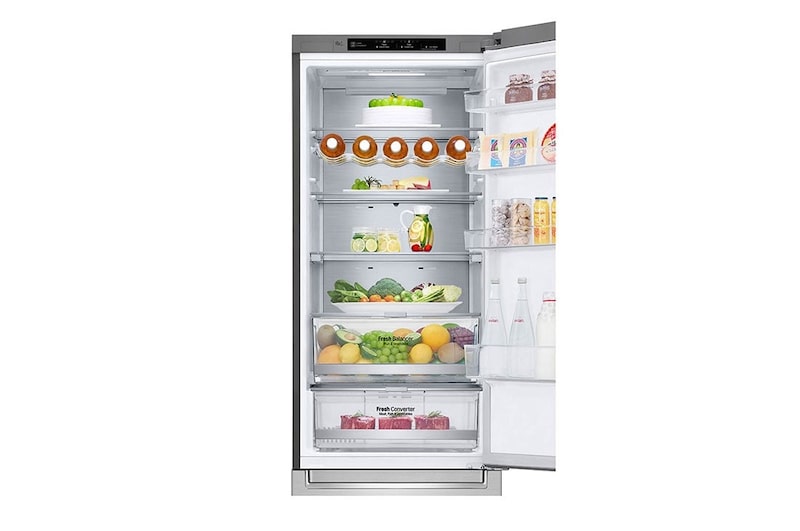 LG Kühl-Gefrierkombination | 384 Liter Nutzinhalt | Energieeffizienzklasse A | Premium Edelstahl | 203 cm | Inverter Linear Compressor® | GBB92STBAP, GBB92STBAP, GBB92STBAP