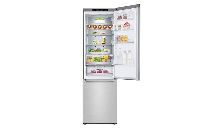 LG Kühl-Gefrierkombination | 384 Liter Nutzinhalt | Energieeffizienzklasse A | Premium Edelstahl | 203 cm | Inverter Linear Compressor® | GBB92STBAP, GBB92STBAP, GBB92STBAP