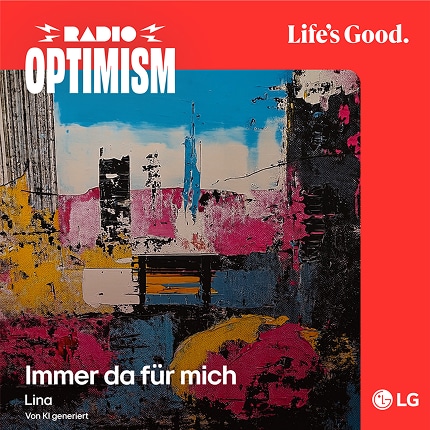 Das Albumcover von „Immer da für mich“, erstellt von Lina mithilfe von KI.