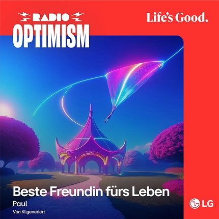 Das Albumcover von „Beste Freundin fürs Leben“, erstellt von Paul mithilfe von KI.