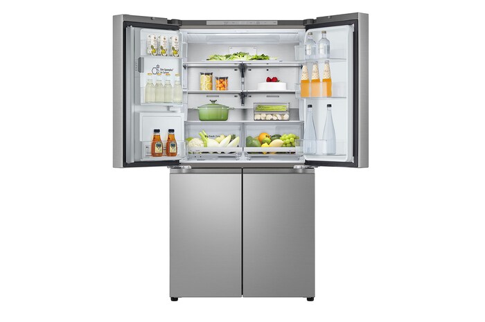 LG Multi-Door Kühlschrank (EEK E, 637L, 179,2 cm hoch) mit Eis-, Crushed Ice- und Wasserspender & Festwasseranschluss ǀ GML960PYFE, GML960PYFE