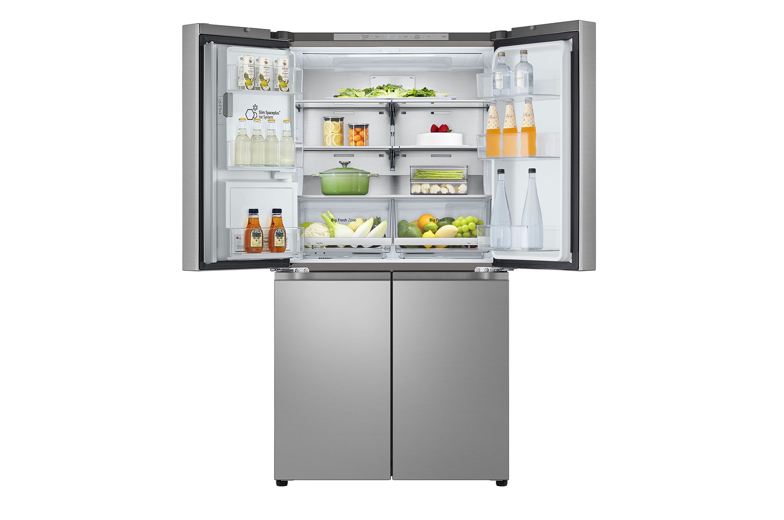 LG Multi-Door Kühlschrank (E, 637L, 179,2 cm hoch) mit Eis-, Crushed Ice- und Wasserspender & Festwasseranschluss ǀ GML960PYFE, GML960PYFE