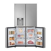 LG Multi-Door Kühlschrank (E, 637L, 179,2 cm hoch) mit Eis-, Crushed Ice- und Wasserspender & Festwasseranschluss ǀ GML960PYFE, GML960PYFE