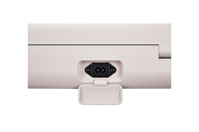 Nahaufnahme des Stromanschlusses