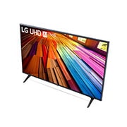 Nahaufnahme der Oberkante des LG UHD TV UT80