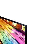 Nahaufnahme der Oberkante des LG UHD TV UT80