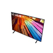 Nahaufnahme der Oberkante des LG UHD TV UT80