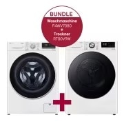 LG Waschmaschine (8 kg, 1.400 U./Min.) und Trockner (8 kg) im Set | F4WV7081.RT80V9W, F4WV7081.RT80V9W