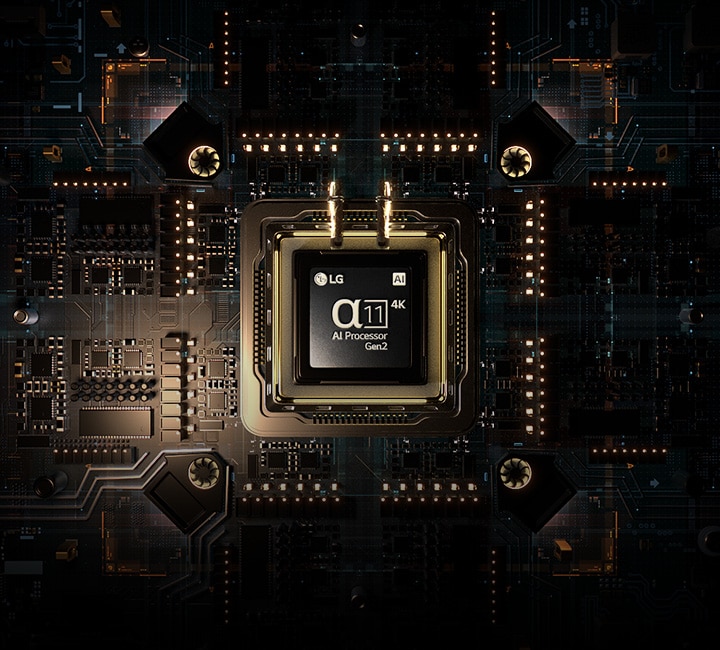 alpha 11 AI Processor Gen2 på et printkort, som ser avanceret ud.
