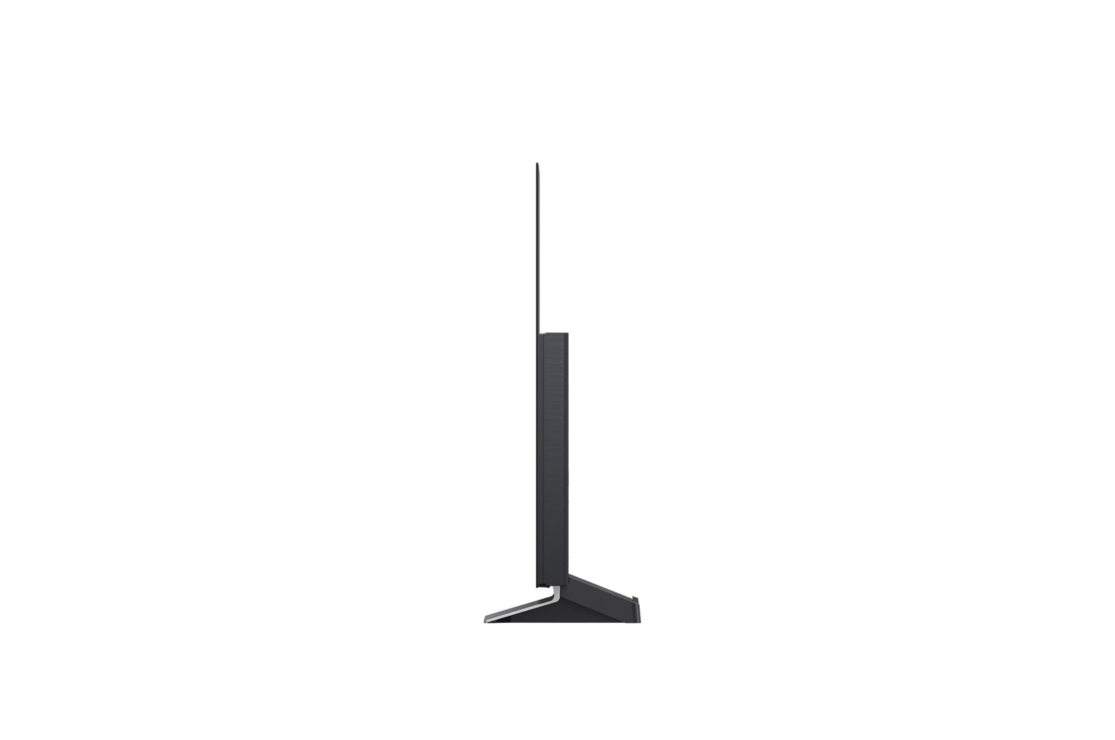 Visning fra siden af LG OLED evo AI G5 4K Smart TV.