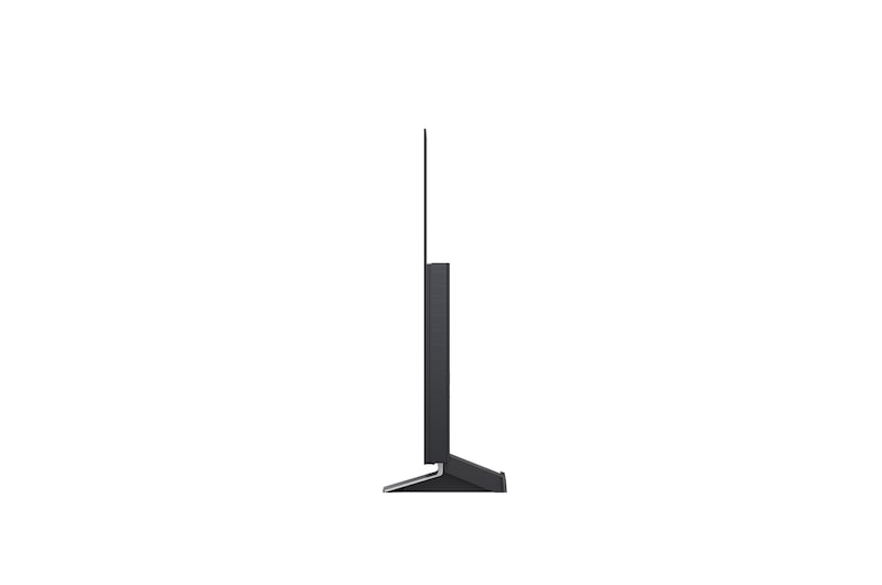 Visning fra siden af LG OLED evo AI G5 4K Smart TV.