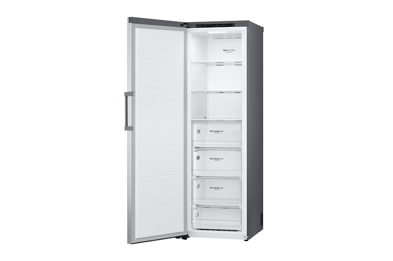 324L Fritstående fryser (Shiny Steel) - Energiklasse E, Total No Frost, Express Freeze