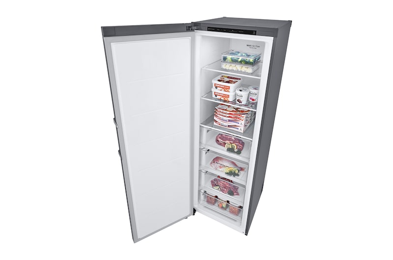 324L Fritstående fryser (Shiny Steel) - Energiklasse E, Total No Frost, Express Freeze