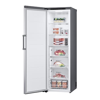 324L Fritstående fryser (Shiny Steel) - Energiklasse E, Total No Frost, Express Freeze