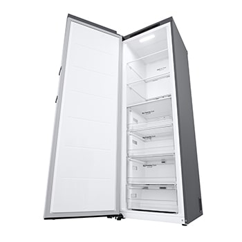 324L Fritstående fryser (Shiny Steel) - Energiklasse E, Total No Frost, Express Freeze