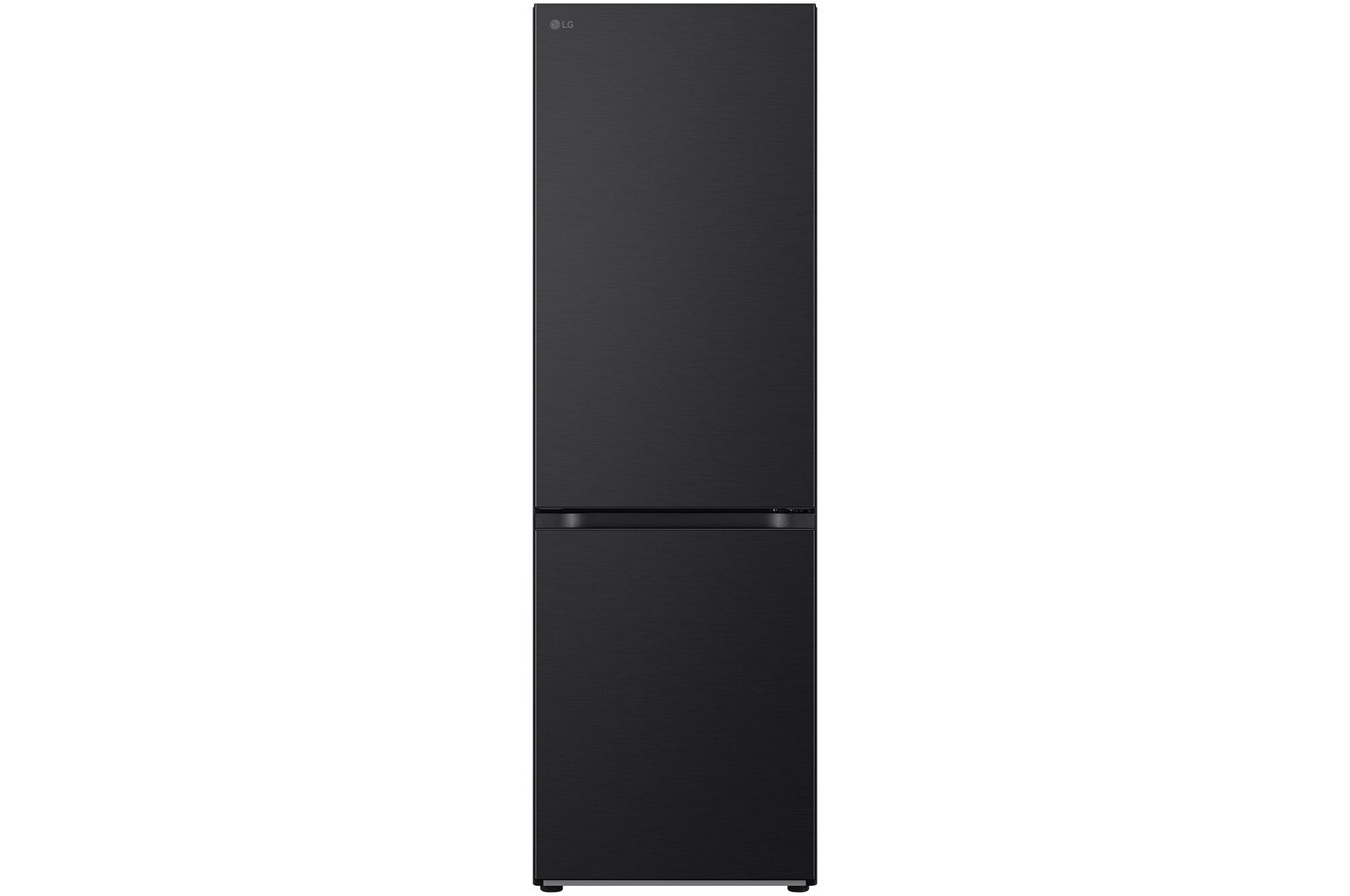 Visning forfra af 1.86M 344L Kølefryseskab(Essence Matte Black) - Energiklasse A, Nature Fresh, Door Cooling+™ og Smart Diagnosis™ GBV3100AEP