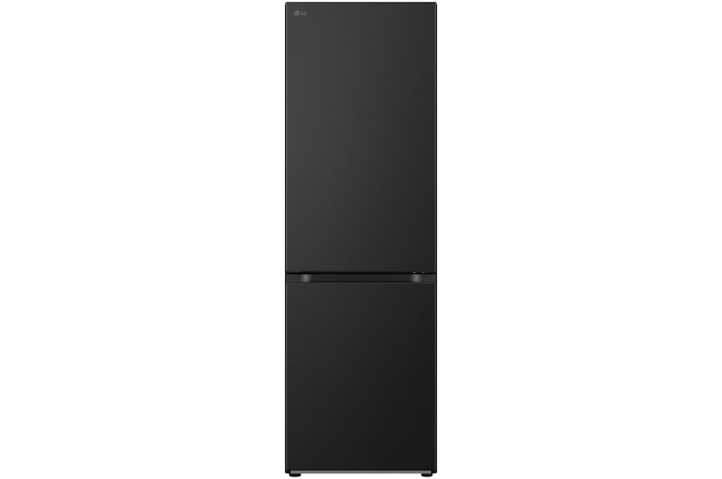 Visning forfra af 1.86M 344L Kølefryseskab(Essence Matte Black) - Energiklasse A, Nature Fresh, Door Cooling+™ og Smart Diagnosis™ GBV3100AEP