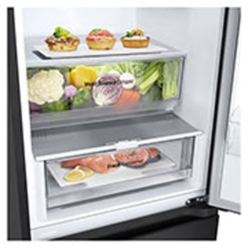 1.86M 344L Kølefryseskab(Essence Matte Black) - Energiklasse A, Door Cooling™ og Smart Diagnosis™