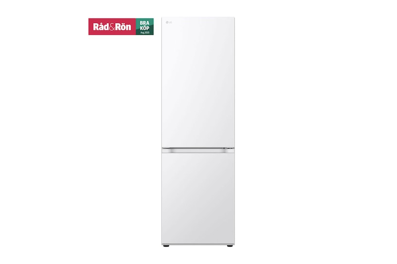 Visning forfra af 1.86M 344L Kølefryseskab(Hvid) - Energiklasse C, Nature Fresh, Door Cooling+™ og Smart Diagnosis™ GBV7180CSW
