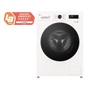 Visning forfra af 8 kg / 5 kg Kombineret vaskemaskine/tørretumbler(Essence White) - Steam, Energiklasse A/E, 6 Motion DD™, Smart Diagnosis™ med Wi-Fi W4X1085NWB