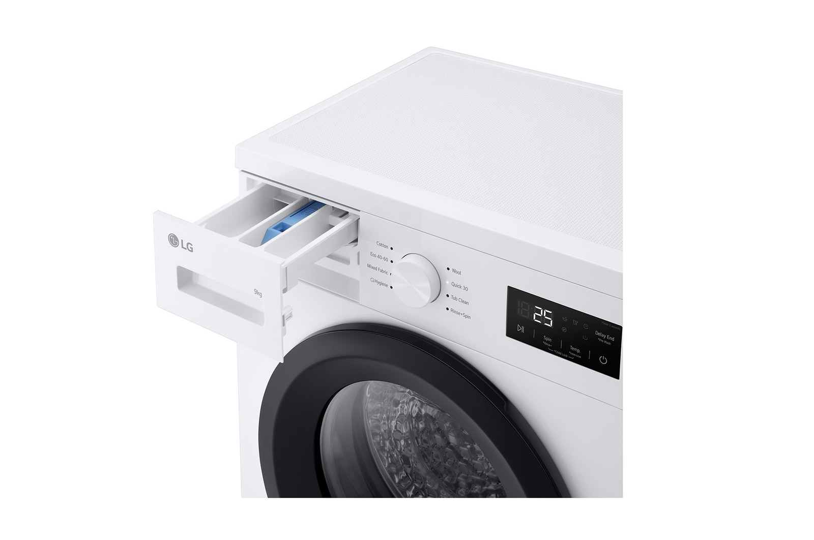 Detergent port open