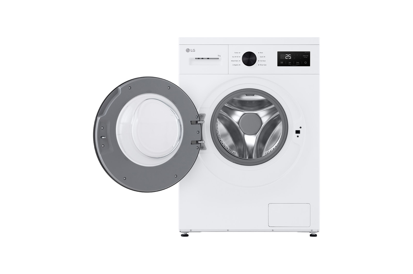 9 kg Vaskemaskin(Hvid) - Steam, Energiklasse A