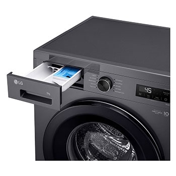 side zoom view with detergent port open