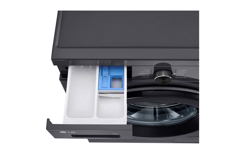 top view with detergent port open