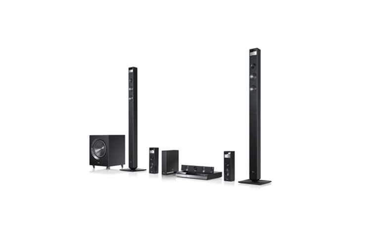Visning forfra af Cinema 3D Sound Blu-ray 9.1 hjemmebiosystem med Smart TV-tjenester BH9420PWN