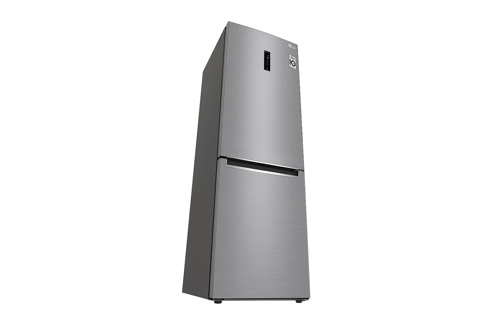 LG 1.86M 341L Kølefryseskab(Shiny Steel) - Energiklasse E, Door Cooling™ og Smart Diagnosis™ med Wi-Fi, GBB61PZHZN