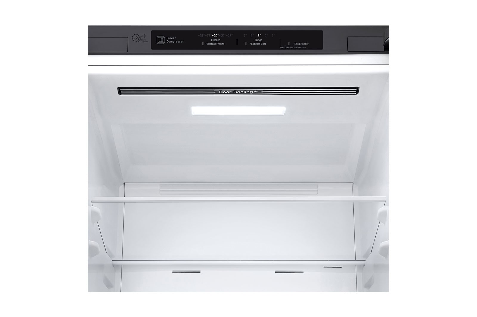 LG 1.86M 341L Kølefryseskab(Shiny Steel) - Energiklasse E, DoorCooling™, GBB61PZJMN