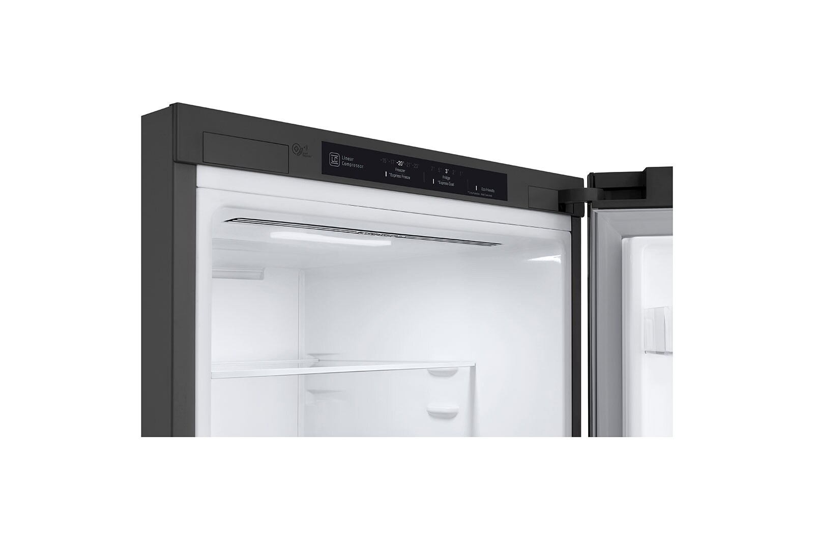 LG 1.86M 341L Kølefryseskab(Shiny Steel) - Energiklasse E, DoorCooling™, GBB61PZJMN