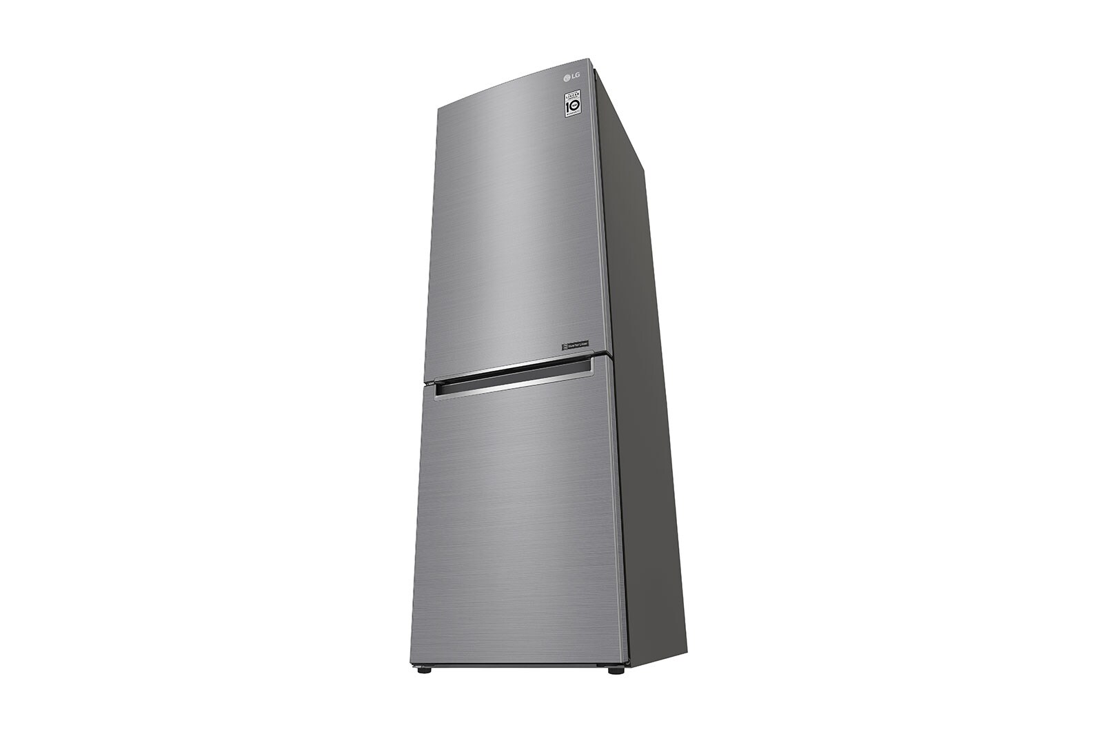LG 1.86M 341L Kølefryseskab(Shiny Steel) - Energiklasse E, DoorCooling™, GBB61PZJMN