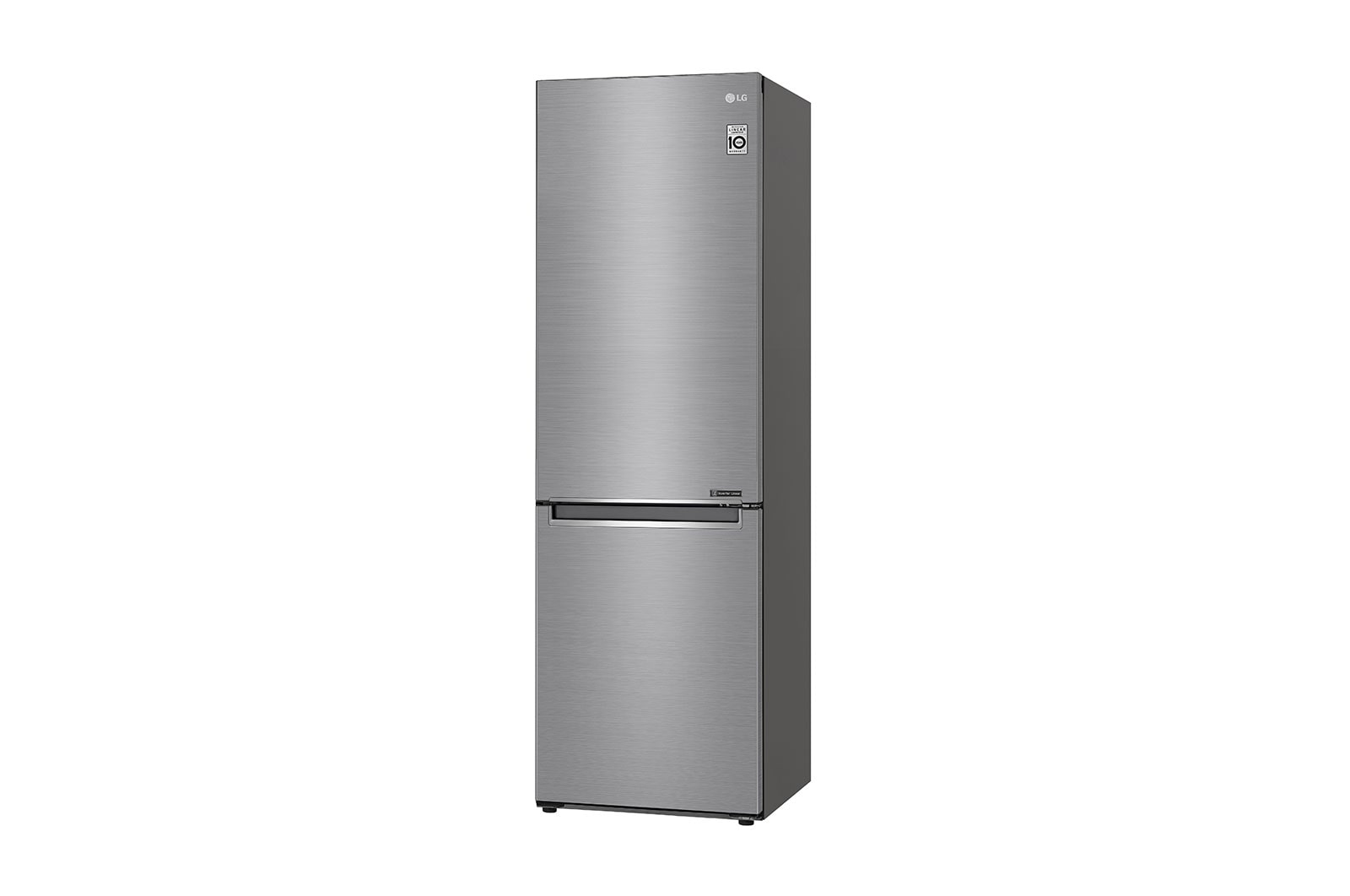LG 1.86M 341L Kølefryseskab(Shiny Steel) - Energiklasse E, DoorCooling™, GBB61PZJMN