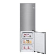 LG 1.86M 341L Kølefryseskab(Shiny Steel) - Energiklasse E, DoorCooling™, GBB61PZJMN