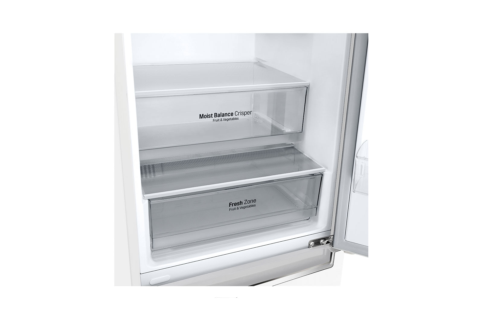 LG 1.86M 341L Kølefryseskab(Hvid - Energiklasse E, DoorCooling™, GBB61SWJMN