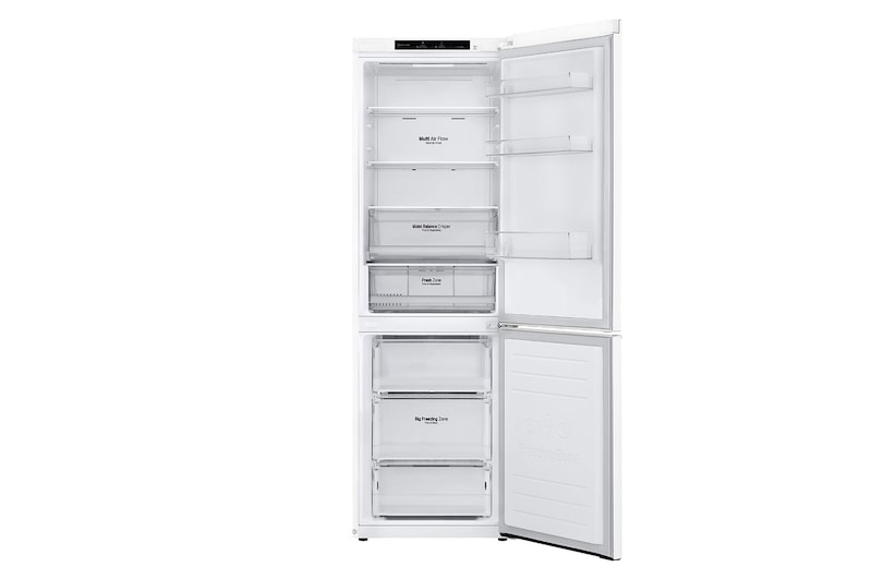 LG 1.86M 341L Kølefryseskab(Hvid - Energiklasse E, DoorCooling™, GBB61SWJMN