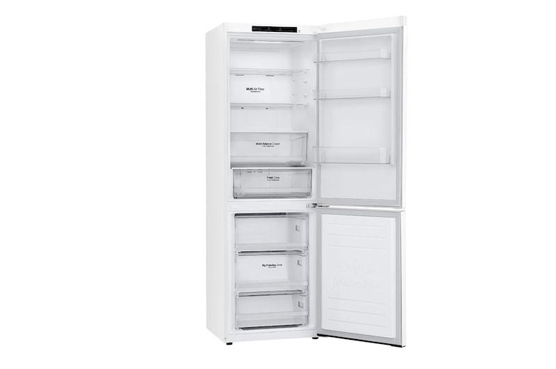 LG 1.86M 341L Kølefryseskab(Hvid - Energiklasse E, DoorCooling™, GBB61SWJMN
