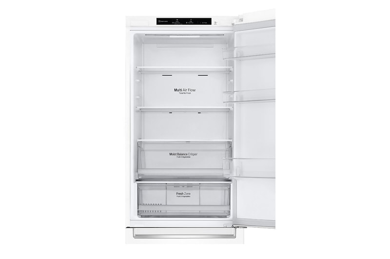 LG 1.86M 341L Kølefryseskab(Hvid - Energiklasse E, DoorCooling™, GBB61SWJMN