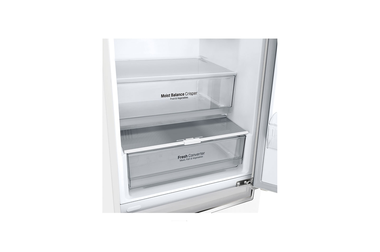 LG 2.03M 384L Kølefryseskab(Hvid) - Energiklasse D, Door Cooling™ , GBB62SWGGN