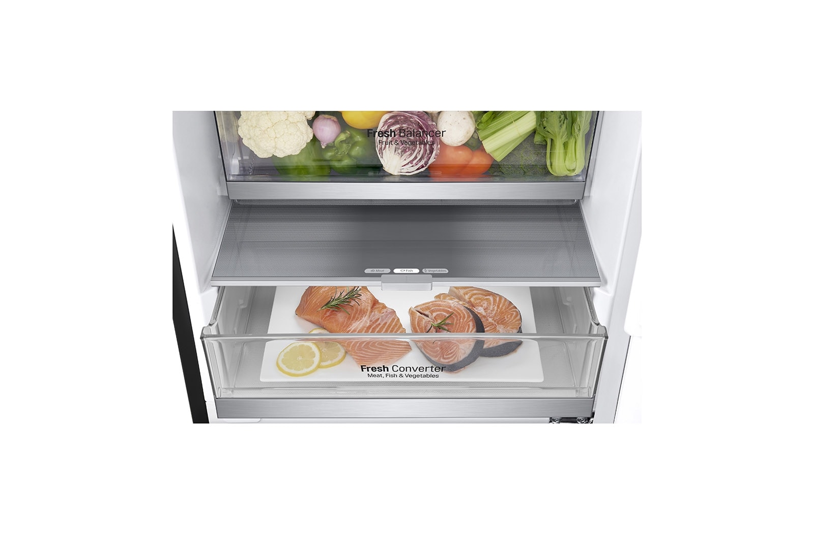 LG 1.86M 341L Kølefryseskab(Matte Black) - Energiklasse E, Door Cooling™ og Smart Diagnosis™ med Wi-Fi, GBB71MCDMN