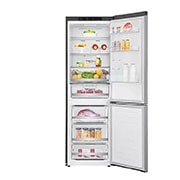 LG 1.86M 341L Kølefryseskab(Shiny Steel) - Energiklasse D, Door Cooling™, GBB71PZEFN