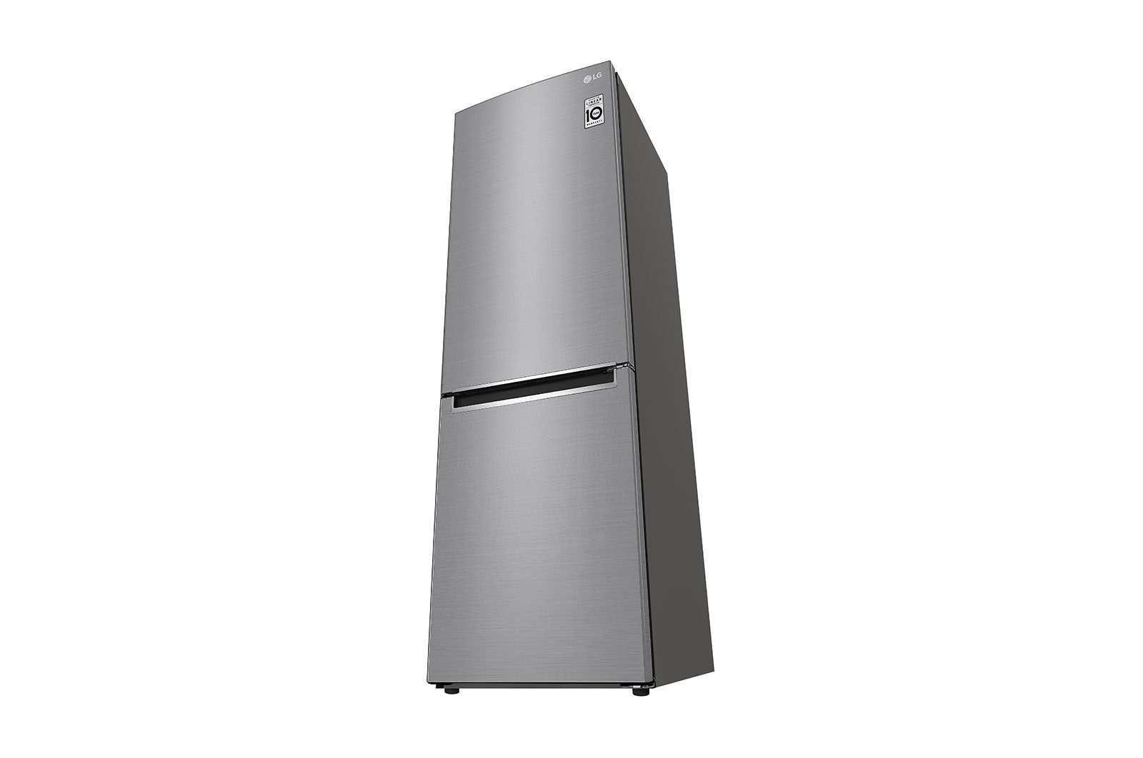 LG 1.86M 341L Kølefryseskab(Shiny Steel) - Energiklasse D, Door Cooling™, GBB71PZEFN