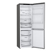 LG 1.86M 341L Kølefryseskab(Shiny Steel) - Energiklasse D, Door Cooling™, GBB71PZEGN